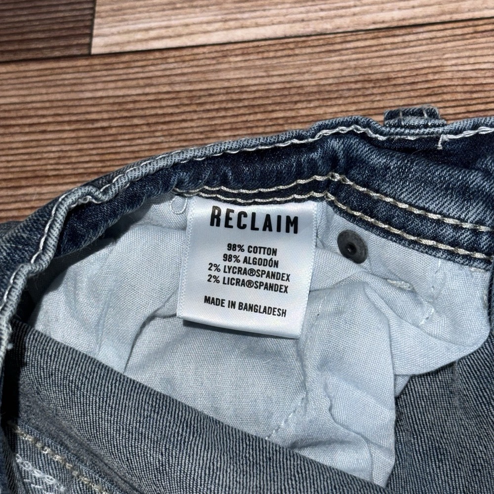 Buckle Reclaim Regular Bootleg Mens Jeans Size 26 Short Thick Stitch Western - Picture 5 of 8